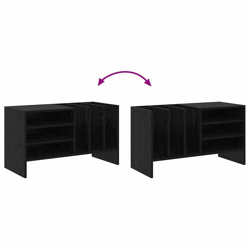 Casa si Gradina - Mobilier - Dulapuri si sifoniere - Dulapuri - Dulap pentru discuri de vinil Stejar Negru 78,5 x 35 x 45 cm - Infinity.ro