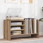 Casa si Gradina - Mobilier - Dulapuri si sifoniere - Dulapuri - Dulap pentru discuri de vinil cu raft Stejar Artizanal - Infinity.ro