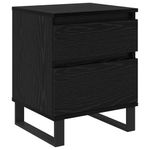 Casa si Gradina - Mobilier - Comode si corpuri - Noptiere - Noptiera Stejar Negru 40 x 35 x 50 cm Lemn compozit - Infinity.ro
