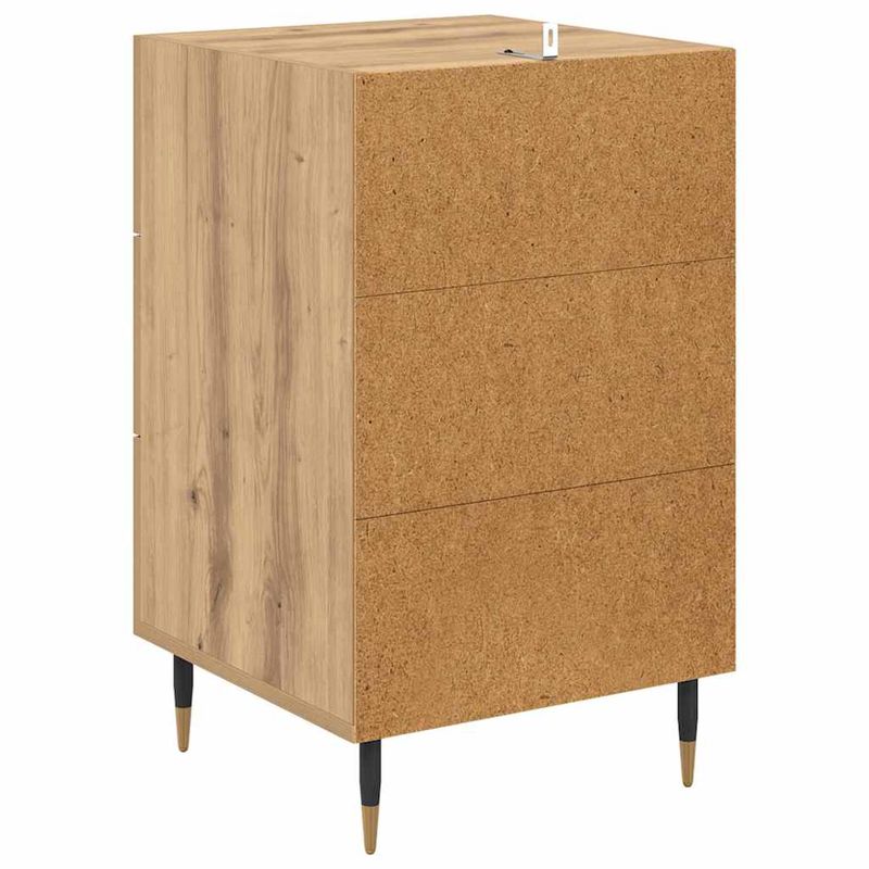 Casa si Gradina - Mobilier - Comode si corpuri - Noptiere - Noptiera Stejar Artizanal 40 x 40 x 66 cm Lemn compozit - Infinity.ro
