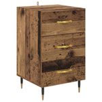 Casa si Gradina - Mobilier - Comode si corpuri - Noptiere - Noptiera Lemn vechi 40 x 40 x 66 cm Lemn compozit - Infinity.ro