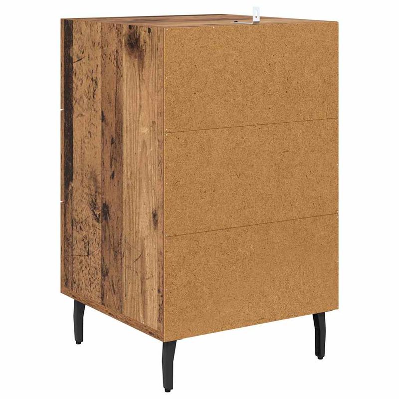 Casa si Gradina - Mobilier - Comode si corpuri - Noptiere - Noptiera Lemn vechi 40 x 40 x 66 cm Lemn compozit - Infinity.ro