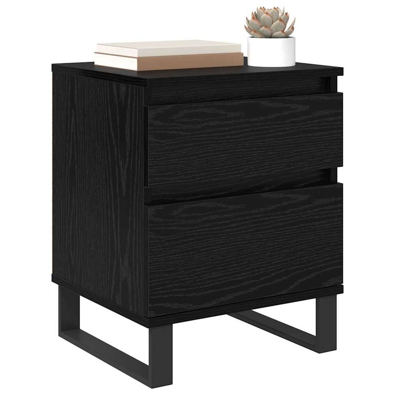 Casa si Gradina - Mobilier - Comode si corpuri - Noptiere - Noptiera Stejar Negru 40 x 35 x 50 cm Lemn compozit - Infinity.ro