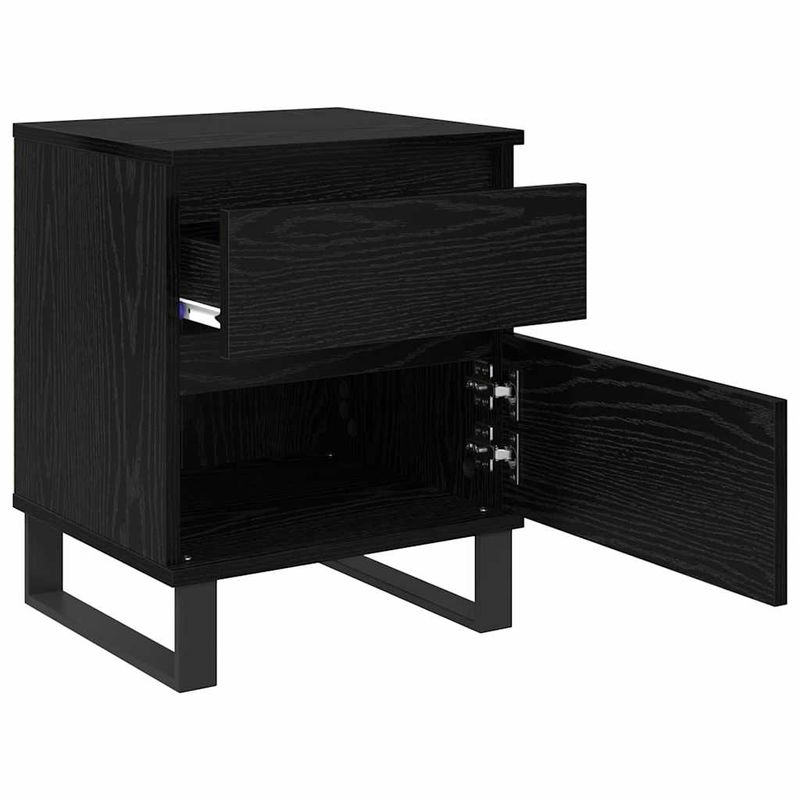 Casa si Gradina - Mobilier - Comode si corpuri - Noptiere - Noptiera Stejar Negru 40 x 35 x 50 cm Lemn compozit - Infinity.ro