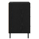 Casa si Gradina - Mobilier - Comode si corpuri - Noptiere - Noptiera Stejar Negru 40 x 40 x 66 cm Lemn compozit - Infinity.ro
