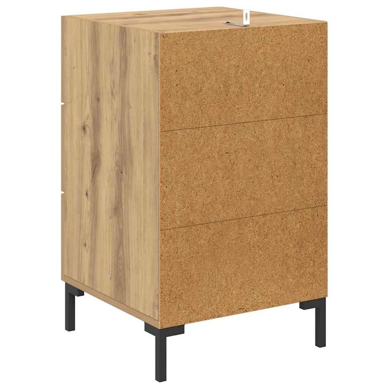 Casa si Gradina - Mobilier - Comode si corpuri - Noptiere - Noptiera Stejar Artizanal 40 x 40 x 66 cm Lemn compozit - Infinity.ro