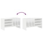 Casa si Gradina - Mobilier - Dulapuri si sifoniere - Dulapuri - Dulap pentru discuri de vinil cu raft Alb 78,5 x 35 x 45 cm - Infinity.ro