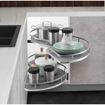Casa si Gradina - Mobilier - Organizare si depozitare - Organizatoare pentru sertare si dulapuri - Cosuri pentru Dulap de Colt - Rafturi Pivotante cu amortizare,pentru corpuri de 900/500/700, Dreapta - Infinity.ro
