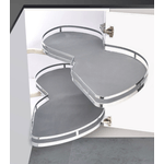 Casa si Gradina - Mobilier - Organizare si depozitare - Organizatoare pentru sertare si dulapuri - Cosuri pentru Dulap de Colt - Rafturi Pivotante cu amortizare,pentru corpuri de 900/500/700, Dreapta - Infinity.ro
