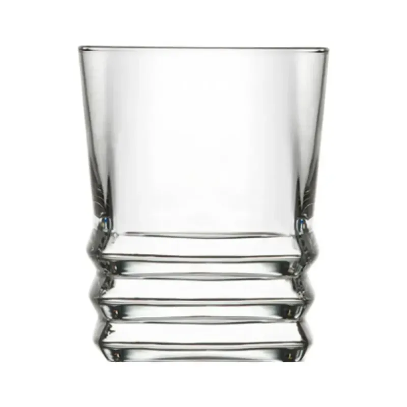 Casa si Gradina - Bucatarie si vesela - Cani si pahare - Pahare - Set 6 Pahare din Sticla Transparenta cu Model in Relief, Capacitate 85ml, Ideal pentru Aperitive - ABYZ™ - Infinity.ro