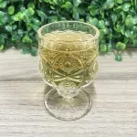 Casa si Gradina - Bucatarie si vesela - Cani si pahare - Pahare - Set 6 Pahare din Sticla cu Picior Decorativ – Model Vintage Elegant in Relief, 150ml, Ideal pentru Lichior si Aperitive - Infinity.ro