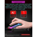 PC, gaming si accesorii - Periferice PC - Tastaturi - Set tastatura si mouse gaming RGB ABYZ 104 taste, USB, ergonomic, rezistent la apa, iluminare colorata, negru - Infinity.ro