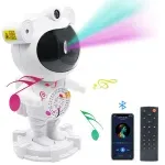 Casa si Gradina - Corpuri si surse de iluminat - Veioze si lampi - Lampi de veghe copii - Lampa de Veghe Astronaut pentru copii Proiector de Stele cu muzica si lumini, design adorabil Alb ABYZ™ - Infinity.ro