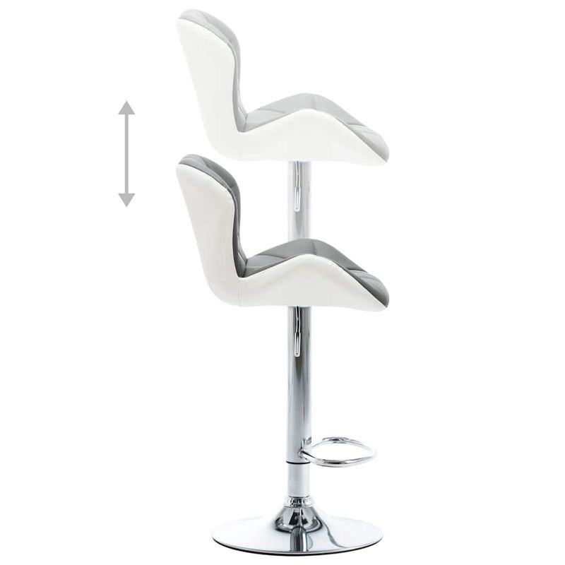 Casa si Gradina - Mobilier - Scaune si fotolii - Scaune - Scaun de bar Gri 44 x 48 x 105,5 cm Piele artificiala - Infinity.ro