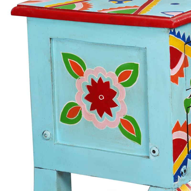 Casa si Gradina - Mobilier - Comode si corpuri - Comode - Masa consola, lemn masiv de mango, albastru, pictat manual - Infinity.ro