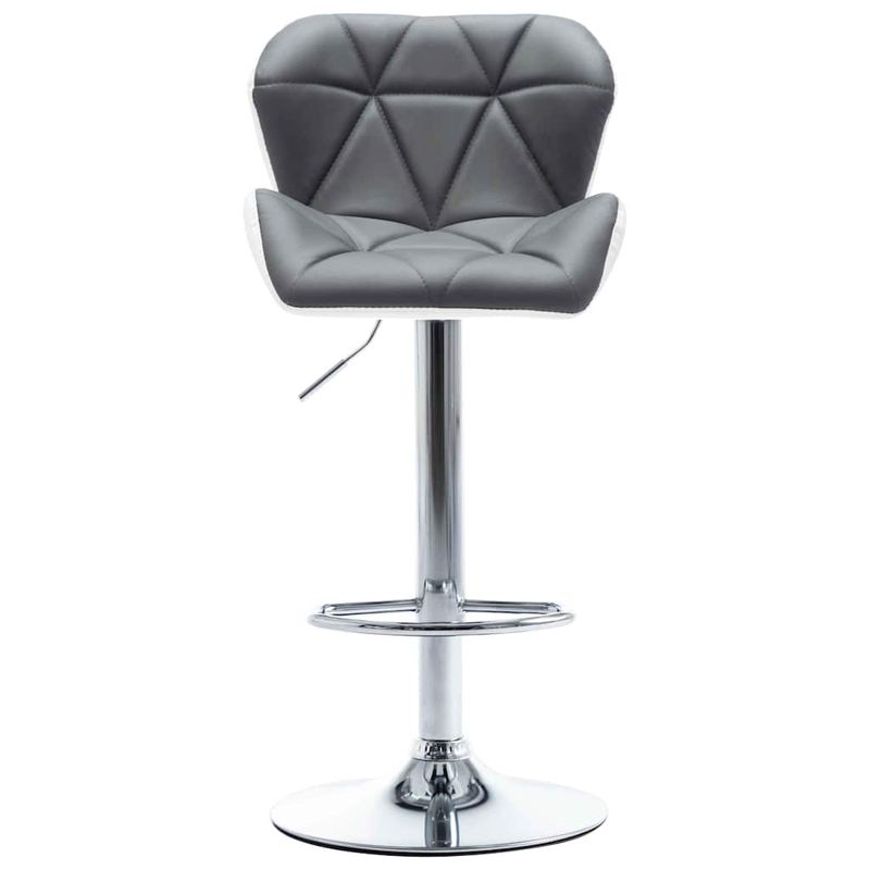 Casa si Gradina - Mobilier - Scaune si fotolii - Scaune - Scaun de bar 2 pcs Gri 44 x 48 x 105,5 cm Piele artificiala - Infinity.ro