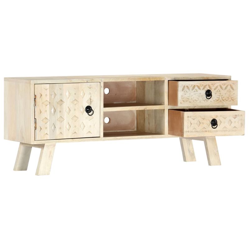 Casa si Gradina - Mobilier - Comode si corpuri - Comode - Comoda TV, 110 x 30 x 44 cm, lemn masiv de mango - Infinity.ro