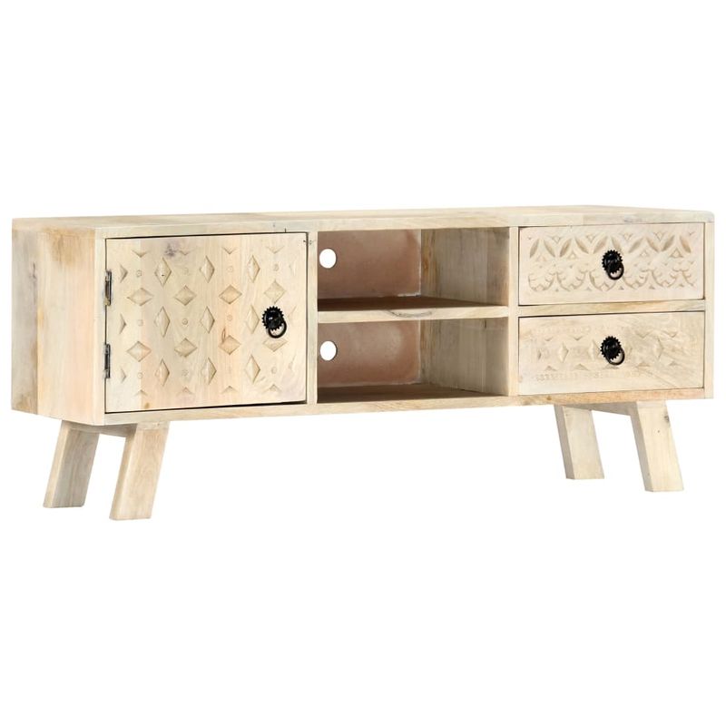 Casa si Gradina - Mobilier - Comode si corpuri - Comode - Comoda TV, 110 x 30 x 44 cm, lemn masiv de mango - Infinity.ro