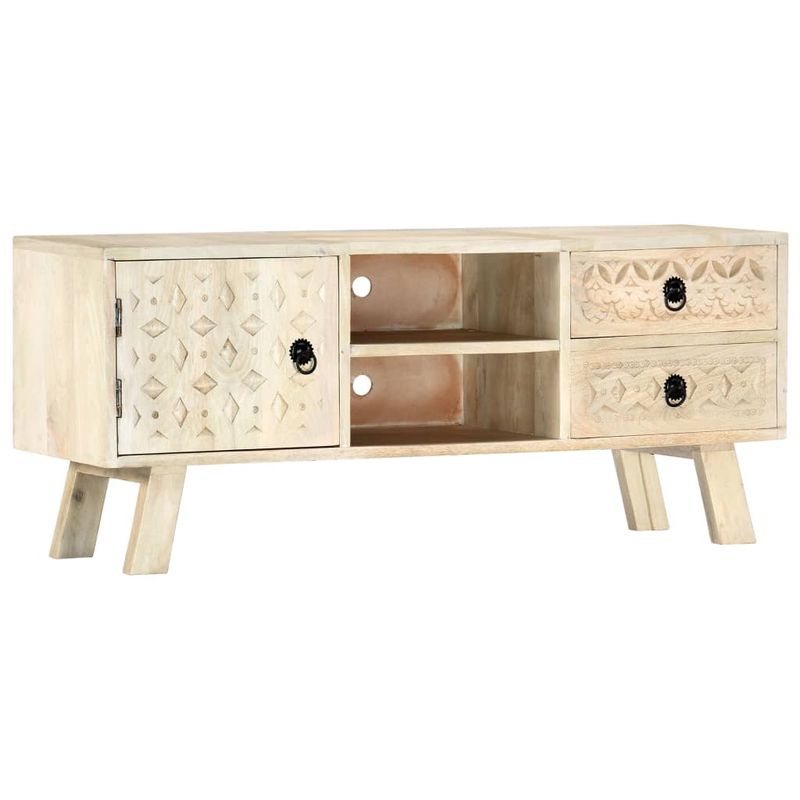 Casa si Gradina - Mobilier - Comode si corpuri - Comode - Comoda TV, 110 x 30 x 44 cm, lemn masiv de mango - Infinity.ro