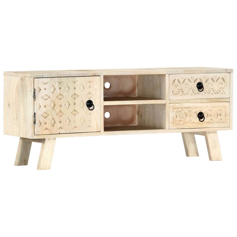 Casa si Gradina - Mobilier - Comode si corpuri - Comode - Comoda TV, 110 x 30 x 44 cm, lemn masiv de mango - Infinity.ro