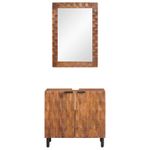 Casa si Gradina - Mobilier - Seturi de mobilier - Seturi baie - Seturi de baie cu usa Maro Acacia Finisat Lemn de mango solid - Infinity.ro