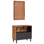 Casa si Gradina - Mobilier - Seturi de mobilier - Seturi baie - Seturi de baie cu usa Maro Acacia Finisat Lemn de mango solid - Infinity.ro
