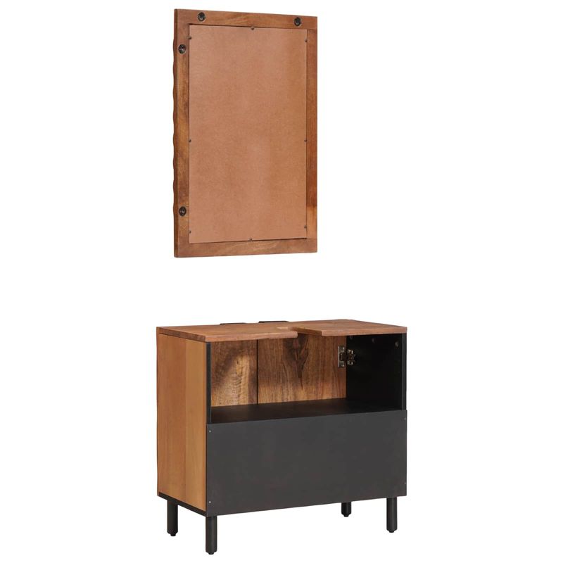 Casa si Gradina - Mobilier - Seturi de mobilier - Seturi baie - Seturi de baie cu usa Maro Acacia Finisat Lemn de mango solid - Infinity.ro