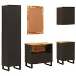Casa si Gradina - Mobilier - Seturi de mobilier - Seturi baie - Seturi de baie cu sertar cu raft natural Lemn de mango solid - Infinity.ro