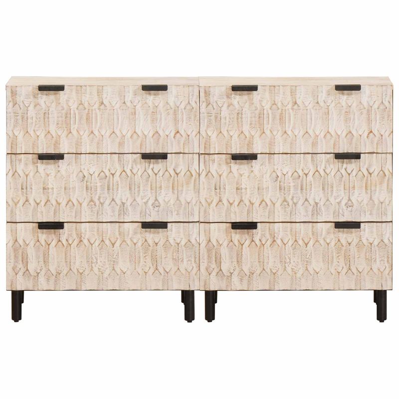 Casa si Gradina - Mobilier - Dulapuri si sifoniere - Dulapuri - Bufet Finisaj Alb Spalat Lemn de mango solid - Infinity.ro