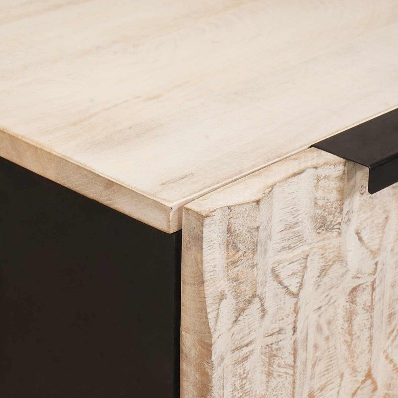Casa si Gradina - Mobilier - Dulapuri si sifoniere - Dulapuri - Bufet Finisaj Alb Spalat Lemn de mango solid - Infinity.ro