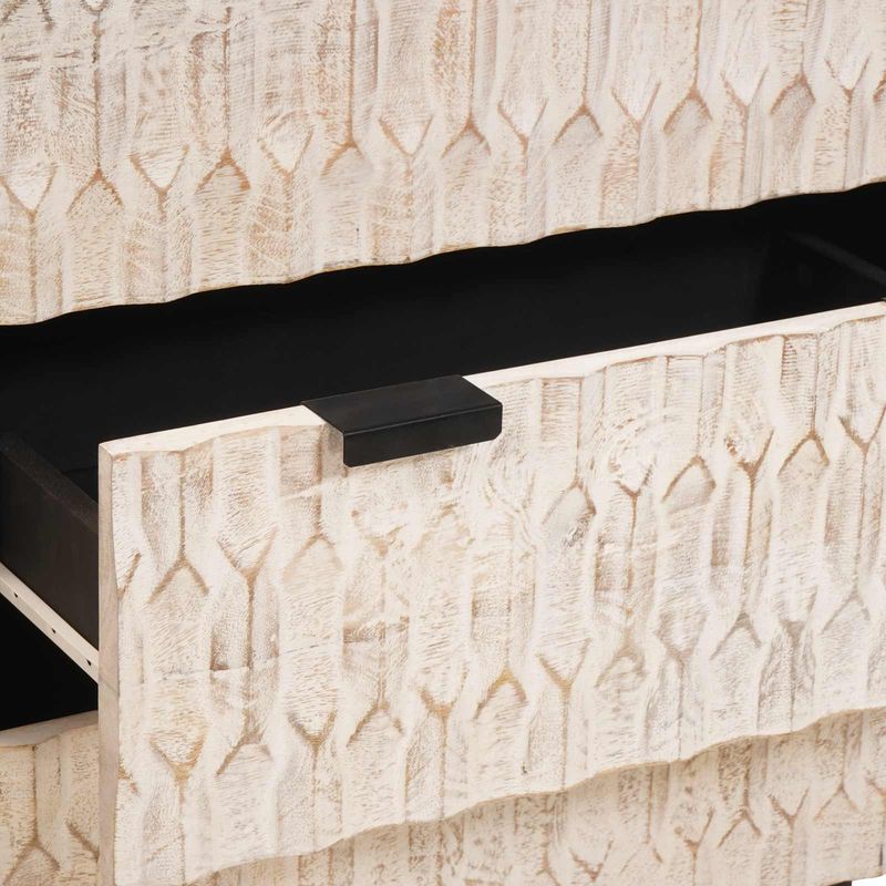 Casa si Gradina - Mobilier - Dulapuri si sifoniere - Dulapuri - Bufet Finisaj Alb Spalat Lemn de mango solid - Infinity.ro