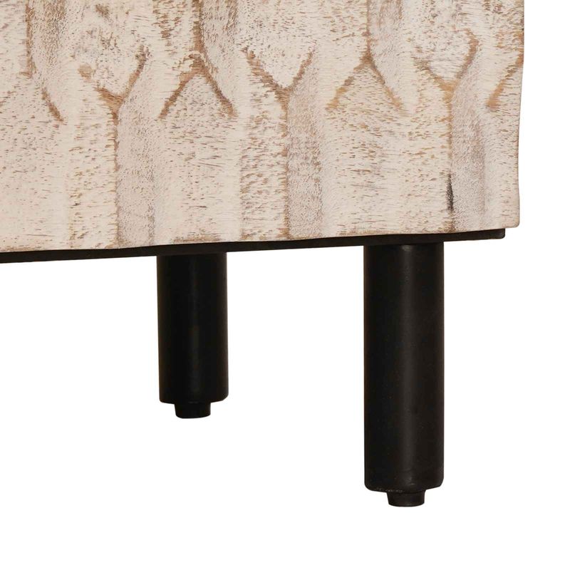 Casa si Gradina - Mobilier - Dulapuri si sifoniere - Dulapuri - Bufet Finisaj Alb Spalat Lemn de mango solid - Infinity.ro