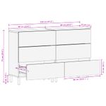 Casa si Gradina - Mobilier - Dulapuri si sifoniere - Dulapuri - Bufet Finisaj Alb Spalat Lemn de mango solid - Infinity.ro