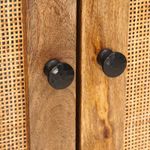 Casa si Gradina - Mobilier - Seturi de mobilier - Seturi baie - Seturi de baie cu depozitare cu usa natural Lemn de mango solid - Infinity.ro