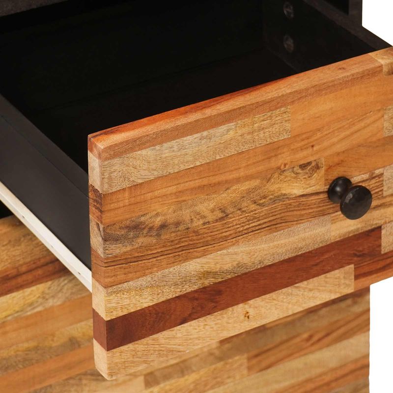 Casa si Gradina - Mobilier - Seturi de mobilier - Seturi baie - Seturi de baie cu sertar cu raft natural Lemn de mango solid - Infinity.ro