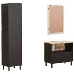 Casa si Gradina - Mobilier - Seturi de mobilier - Seturi baie - Seturi de baie cu sertar Finisaj Alb Spalat Lemn de mango solid - Infinity.ro