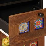 Casa si Gradina - Mobilier - Seturi de mobilier - Seturi baie - Set de mobilier pentru baie 5 pcs castan Lemn de mango solid - Infinity.ro