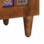 Casa si Gradina - Mobilier - Seturi de mobilier - Seturi baie - Set de mobilier pentru baie 5 pcs castan Lemn de mango solid - Infinity.ro