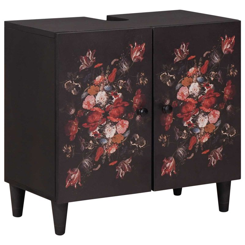 Casa si Gradina - Mobilier - Seturi de mobilier - Seturi baie - Set dulap baie Pe perete cu usa 2 pcs Lemn de mango solid - Infinity.ro