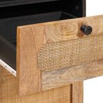 Casa si Gradina - Mobilier - Seturi de mobilier - Seturi baie - Seturi de baie cu sertar cu raft natural Lemn de mango solid - Infinity.ro