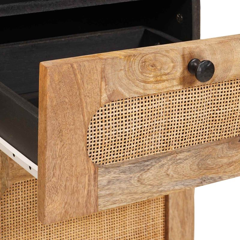 Casa si Gradina - Mobilier - Seturi de mobilier - Seturi baie - Seturi de baie cu sertar cu raft natural Lemn de mango solid - Infinity.ro