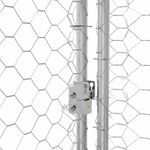 Petshop - Accesorii petshop - Culcusuri si custi - Custi interior si exterior - Cusca pentru caini 4 pcs Argintiu 8 x 2 x 2 m Otel - Infinity.ro