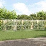 Petshop - Accesorii petshop - Culcusuri si custi - Custi interior si exterior - Cusca pentru caini 4 pcs Argintiu 8 x 2 x 2 m Otel - Infinity.ro