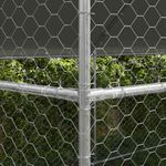 Petshop - Accesorii petshop - Culcusuri si custi - Custi interior si exterior - Cusca pentru caini 2 pcs Argintiu 4 x 2 x 2 m Otel - Infinity.ro