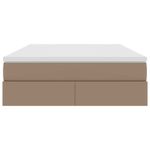 Casa si Gradina - Mobilier - Paturi si accesorii - Paturi - Pat cu saltea si spatiu de depozitare Cappuccino 140 x 190 cm - Infinity.ro