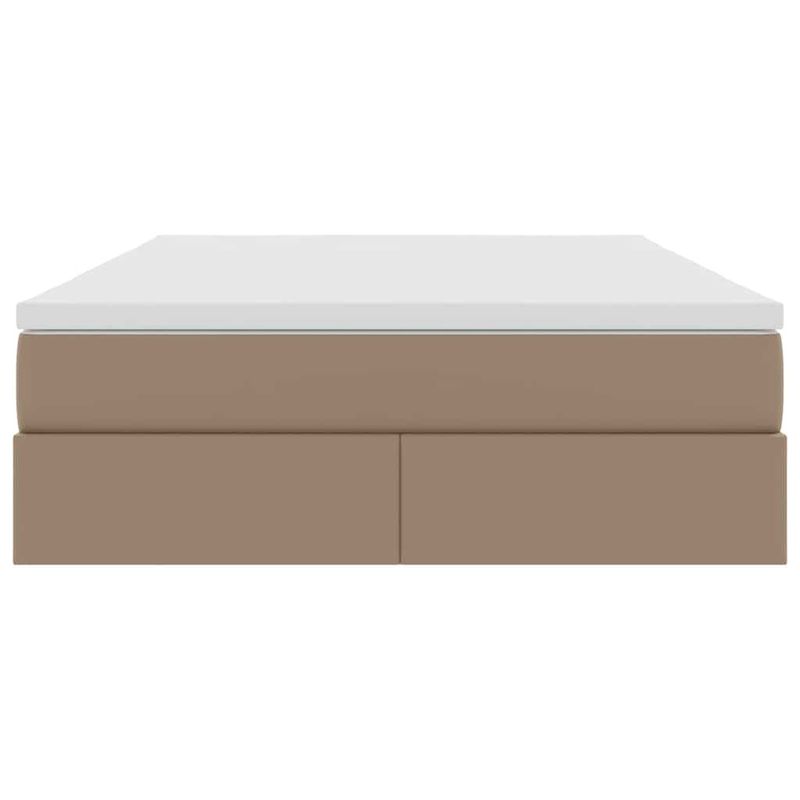 Casa si Gradina - Mobilier - Paturi si accesorii - Paturi - Pat cu saltea si spatiu de depozitare Cappuccino 140 x 190 cm - Infinity.ro