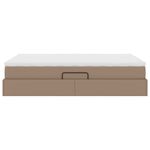 Casa si Gradina - Mobilier - Paturi si accesorii - Paturi - Pat cu saltea si spatiu de depozitare Cappuccino 140 x 190 cm - Infinity.ro