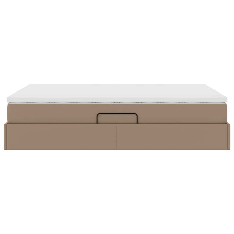 Casa si Gradina - Mobilier - Paturi si accesorii - Paturi - Pat cu saltea si spatiu de depozitare Cappuccino 140 x 190 cm - Infinity.ro
