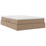 Casa si Gradina - Mobilier - Paturi si accesorii - Paturi - Pat cu saltea si spatiu de depozitare Cappuccino 140 x 190 cm - Infinity.ro
