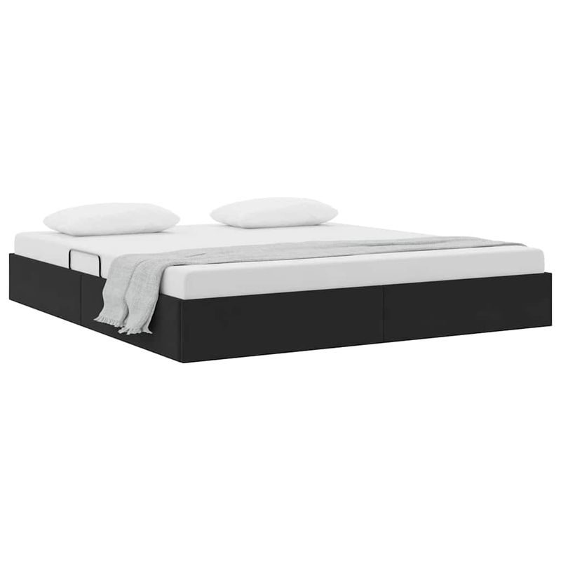 Casa si Gradina - Mobilier - Paturi si accesorii - Paturi - Pat cu storage cu saltea Negru 180 x 200 cm Catifea - Infinity.ro